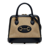 Gucci Small Horsebit 1955 Canvas Top Handle (QIxwtd)