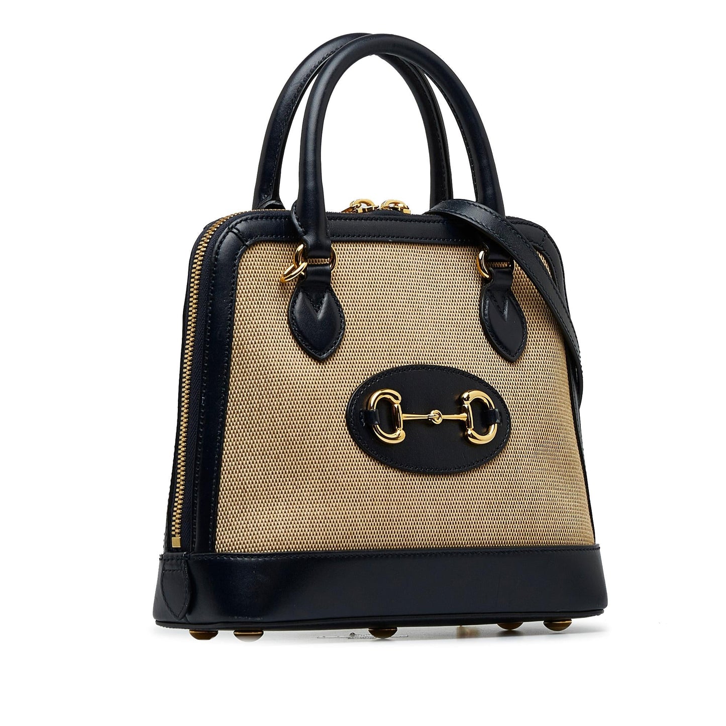 Gucci Small Horsebit 1955 Canvas Top Handle (QIxwtd)