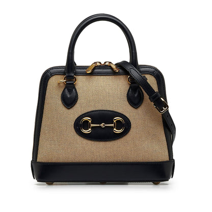 Gucci Small Horsebit 1955 Canvas Top Handle (SSDUyp)