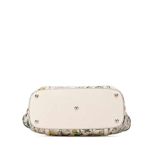 Gucci Small Leather Flora Nice Tote (PeGDJg)
