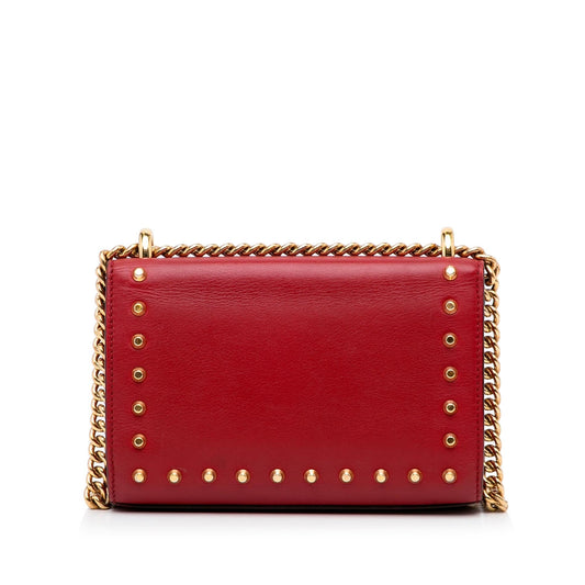 Gucci Small Leather Pearl Studded Padlock Crossbody Bag (lpKTdk)