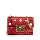 Gucci Small Leather Pearl Studded Padlock Crossbody Bag (lpKTdk)