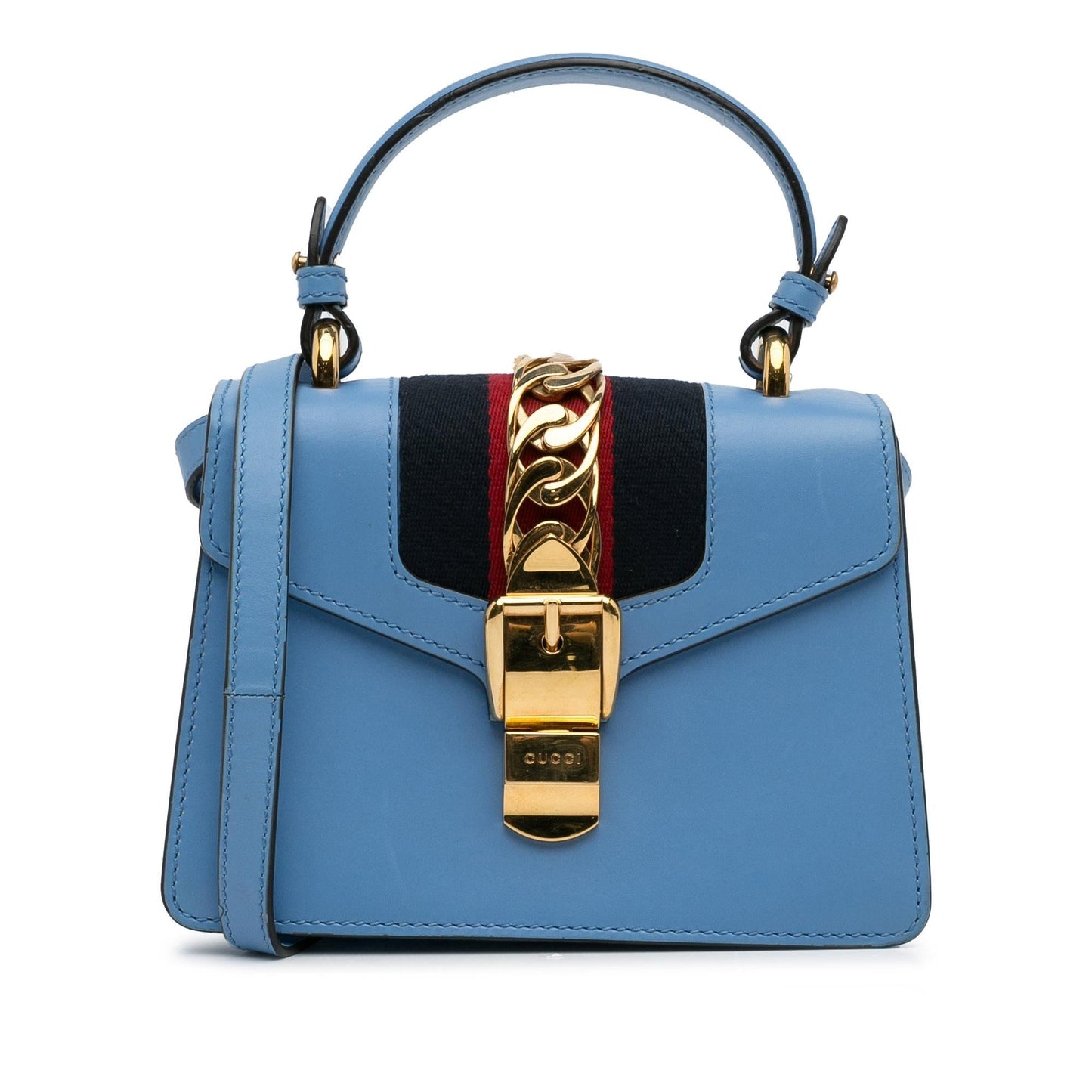 Gucci Small Leather Sylvie Satchel (rA40V1)