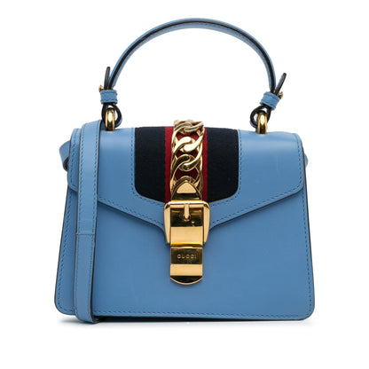 Gucci Small Leather Sylvie Satchel (rA40V1)