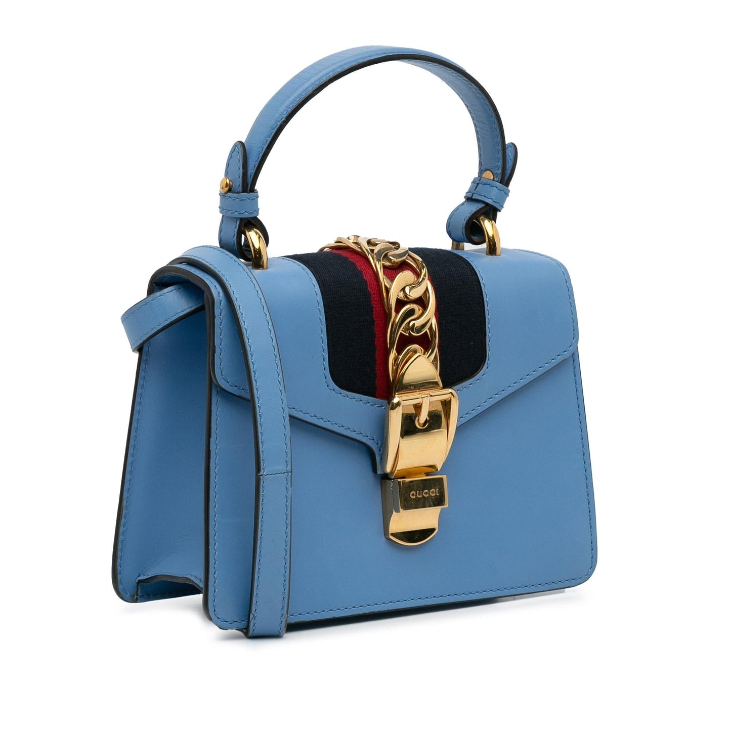 Gucci Small Leather Sylvie Satchel (rA40V1)