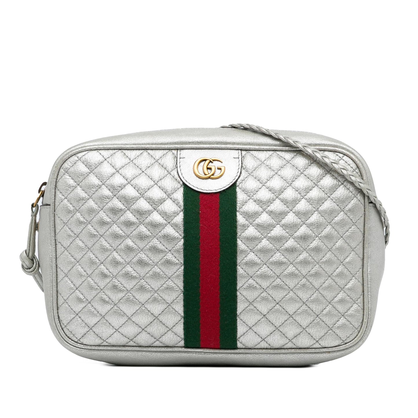 Gucci Small Leather Web Trapuntata Crossbody (DXltON)