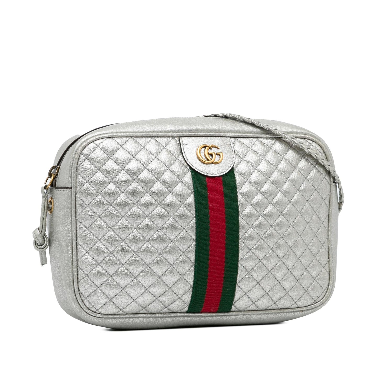 Gucci Small Leather Web Trapuntata Crossbody (DXltON)