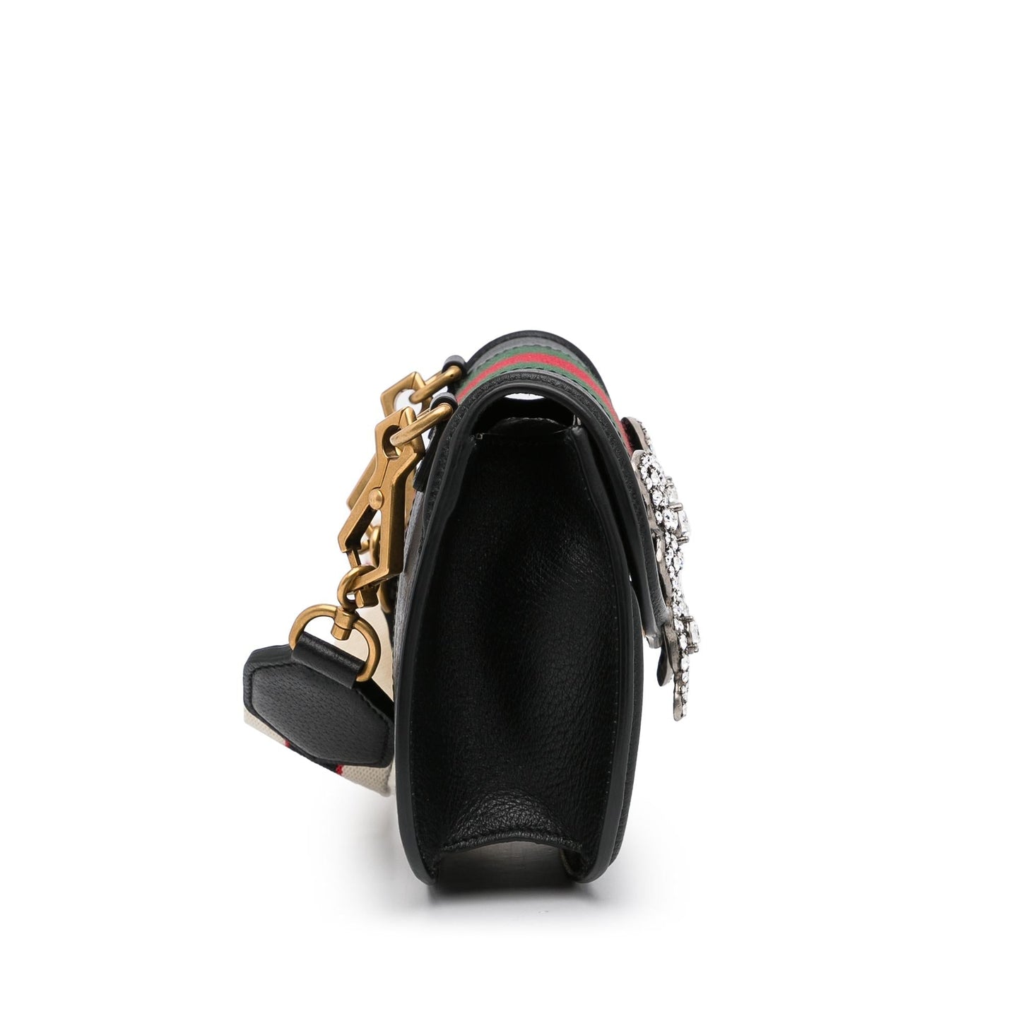 Gucci Small Linea Totem Crystal Butterfly Crossbody (G4E6ii)