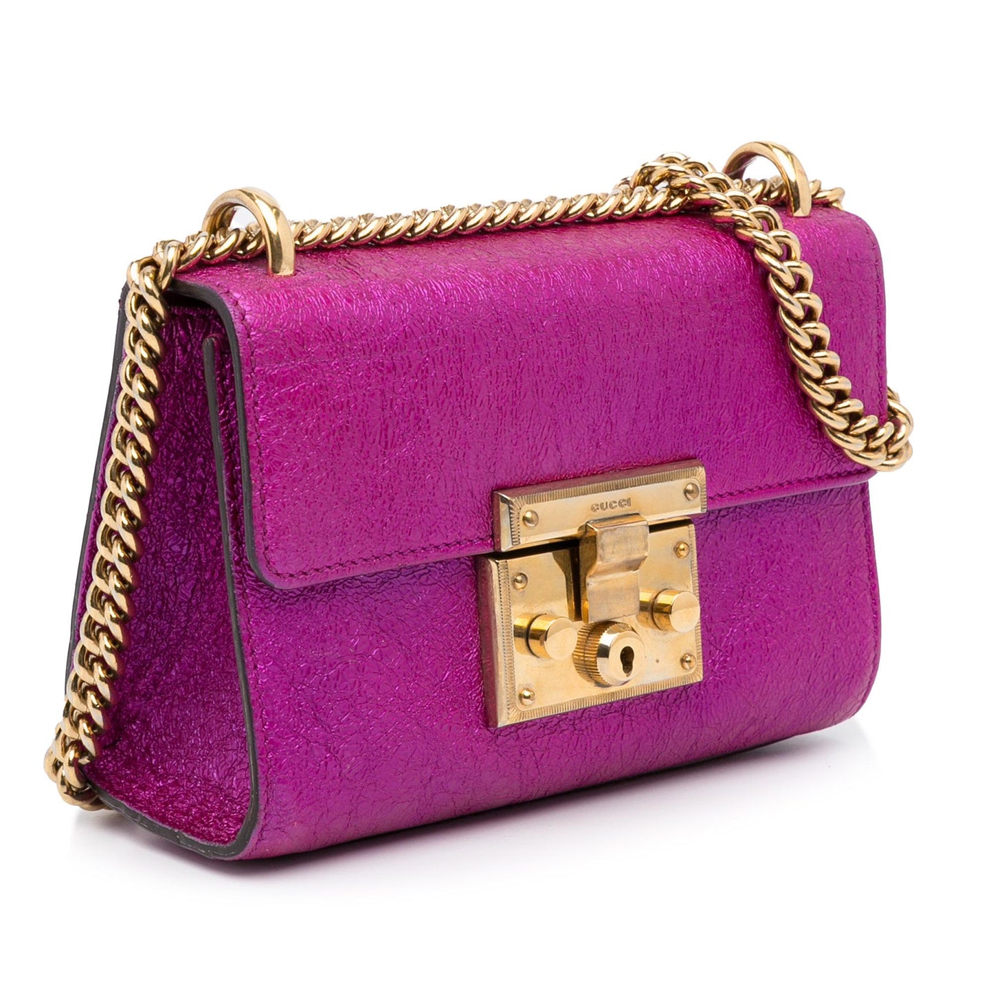 Gucci Small Metallic Padlock Crossbody (vepPaF)