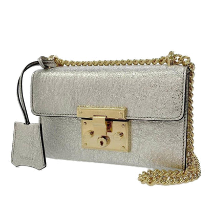Gucci Small Metallic Padlock Crossbody (hrLrUn)
