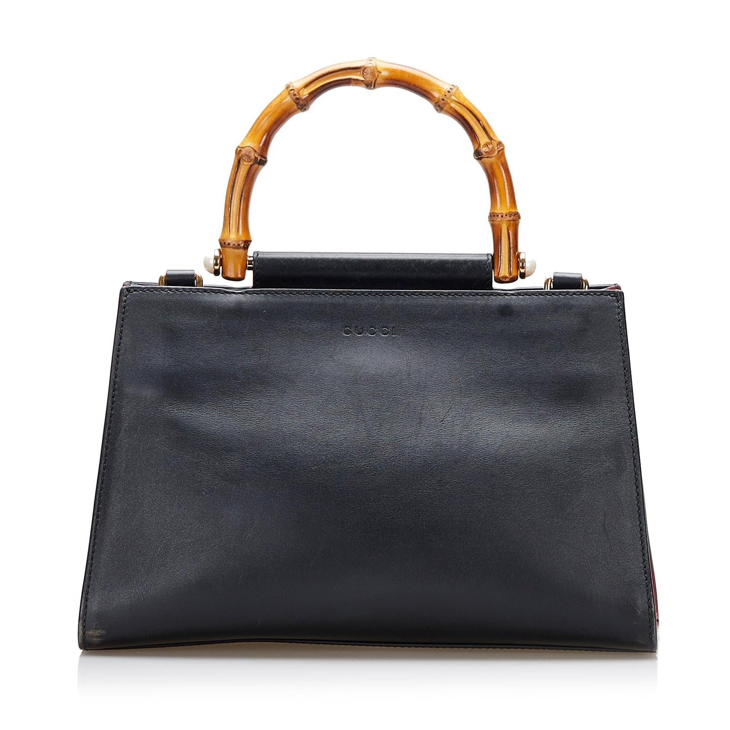 Gucci Small Nymphaea Bamboo Satchel (36983)