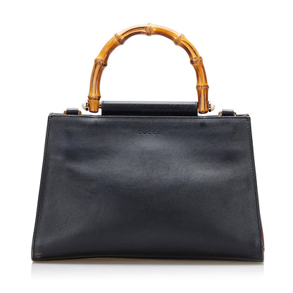 Gucci Small Nymphaea Bamboo Satchel (36983)