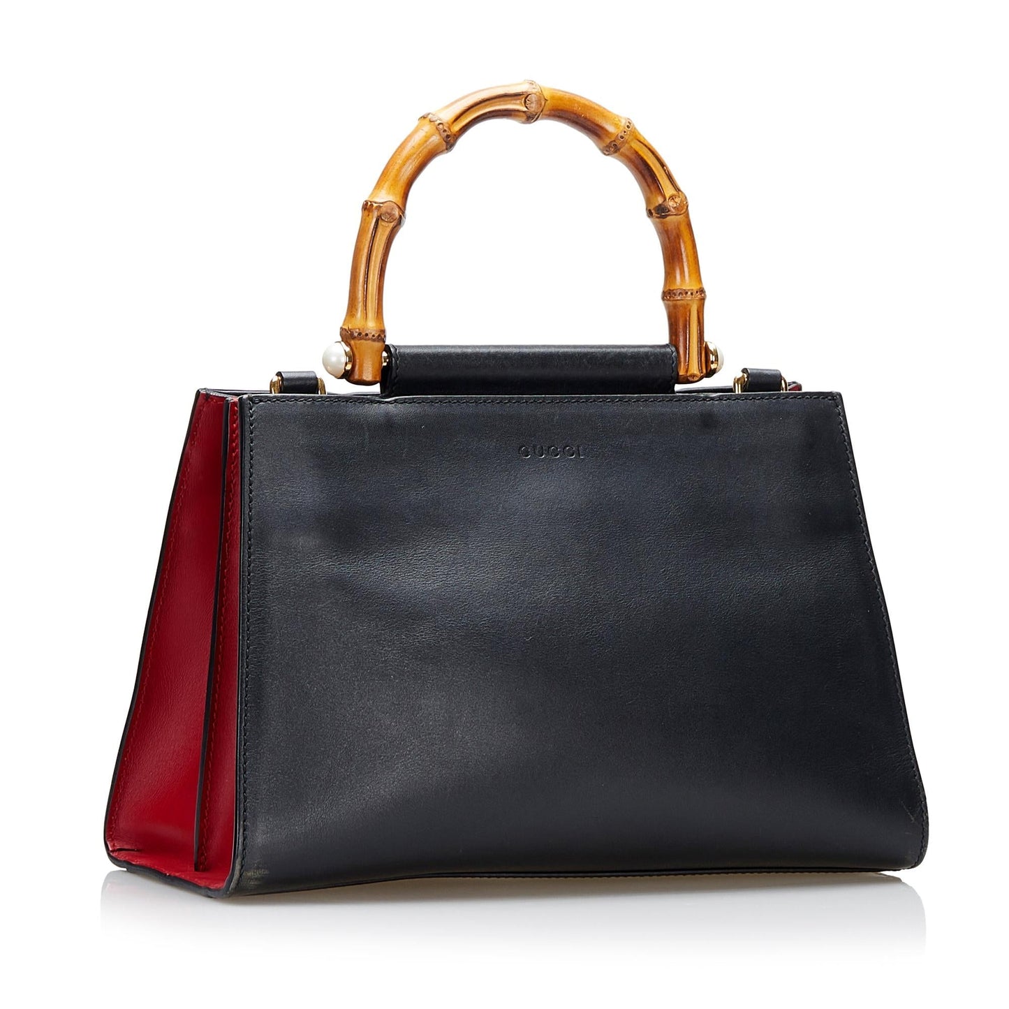 Gucci Small Nymphaea Bamboo Satchel (36983)