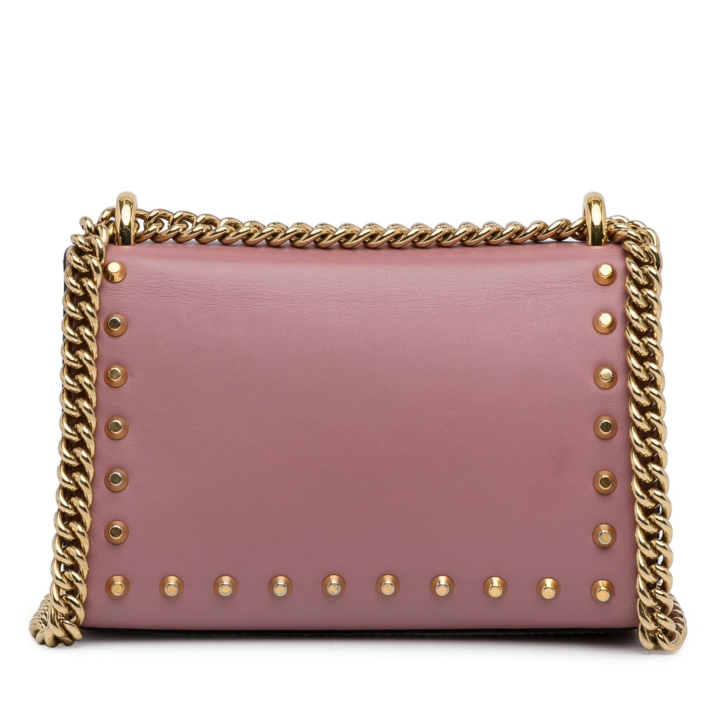 Gucci Small Pearl Studded Padlock Crossbody (9EXoma)