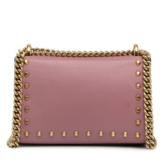 Gucci Small Pearl Studded Padlock Crossbody (9EXoma)