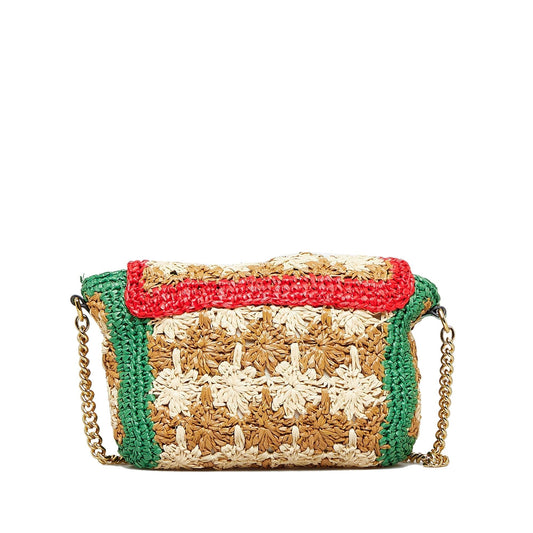 Gucci Small Raffia GG Marmont Crossbody (aHeBXr)