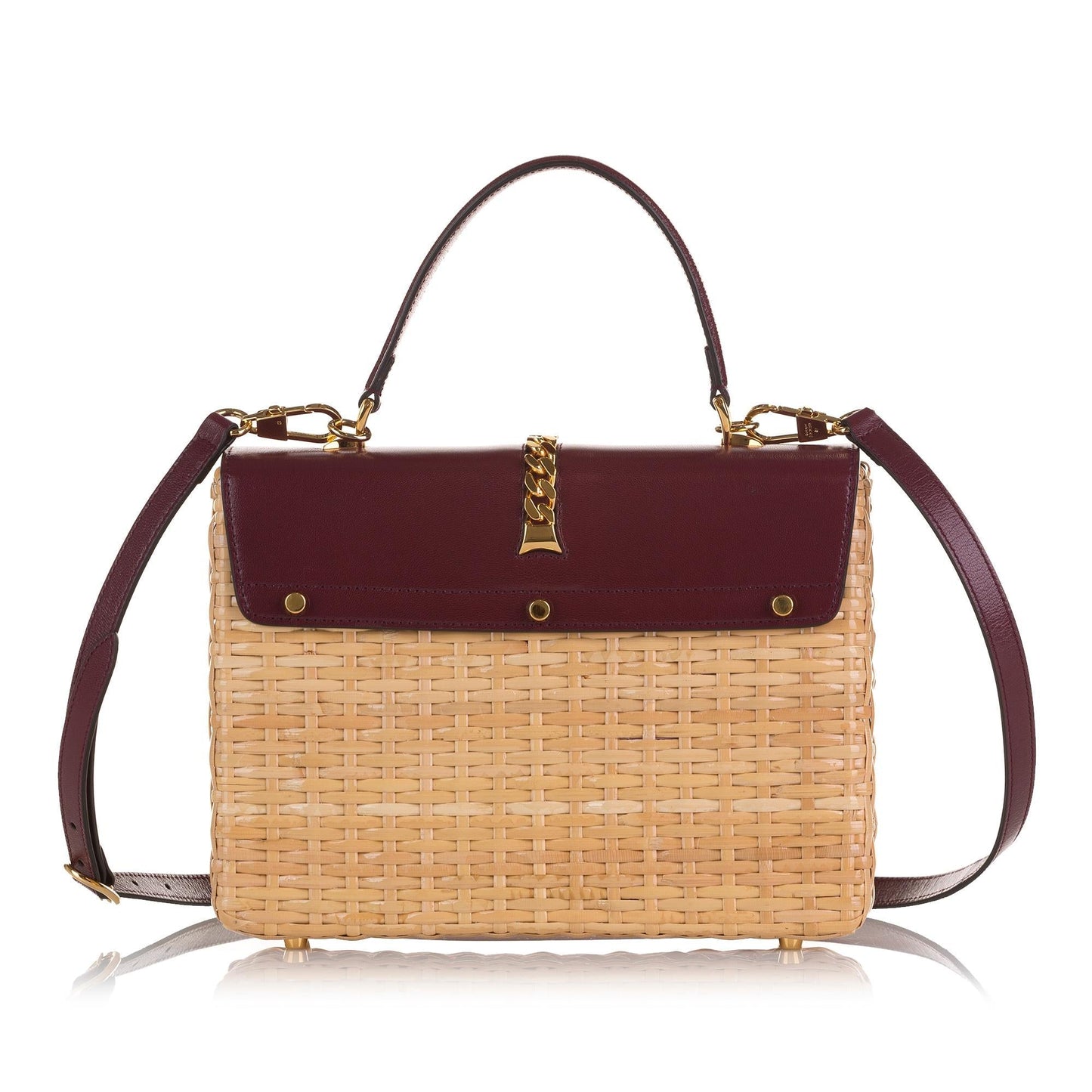 Gucci Small Sylvie Wicker Satchel (v3LAgD)