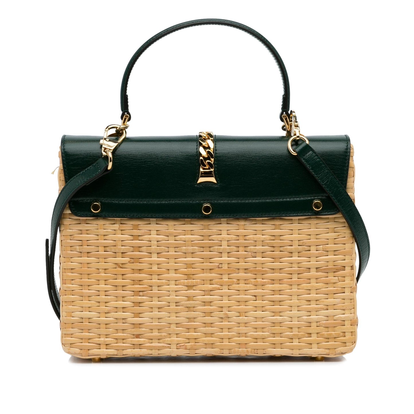 Gucci Small Sylvie Wicker Satchel (Wpjdzr)