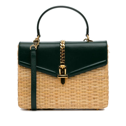 Gucci Small Sylvie Wicker Satchel (Wpjdzr)