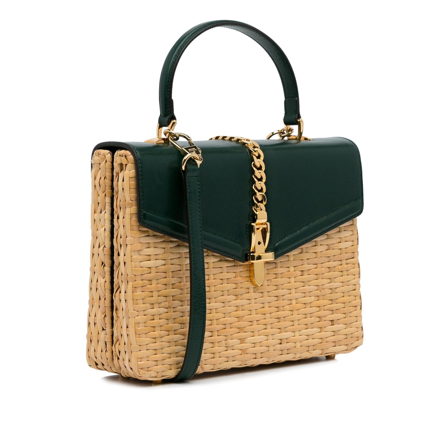 Gucci Small Sylvie Wicker Satchel (Wpjdzr)