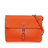 Gucci Soft Jackie Convertible Leather Crossbody Bag (33160)