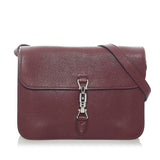 Gucci Soft Jackie Convertible Leather Crossbody Bag (33527)