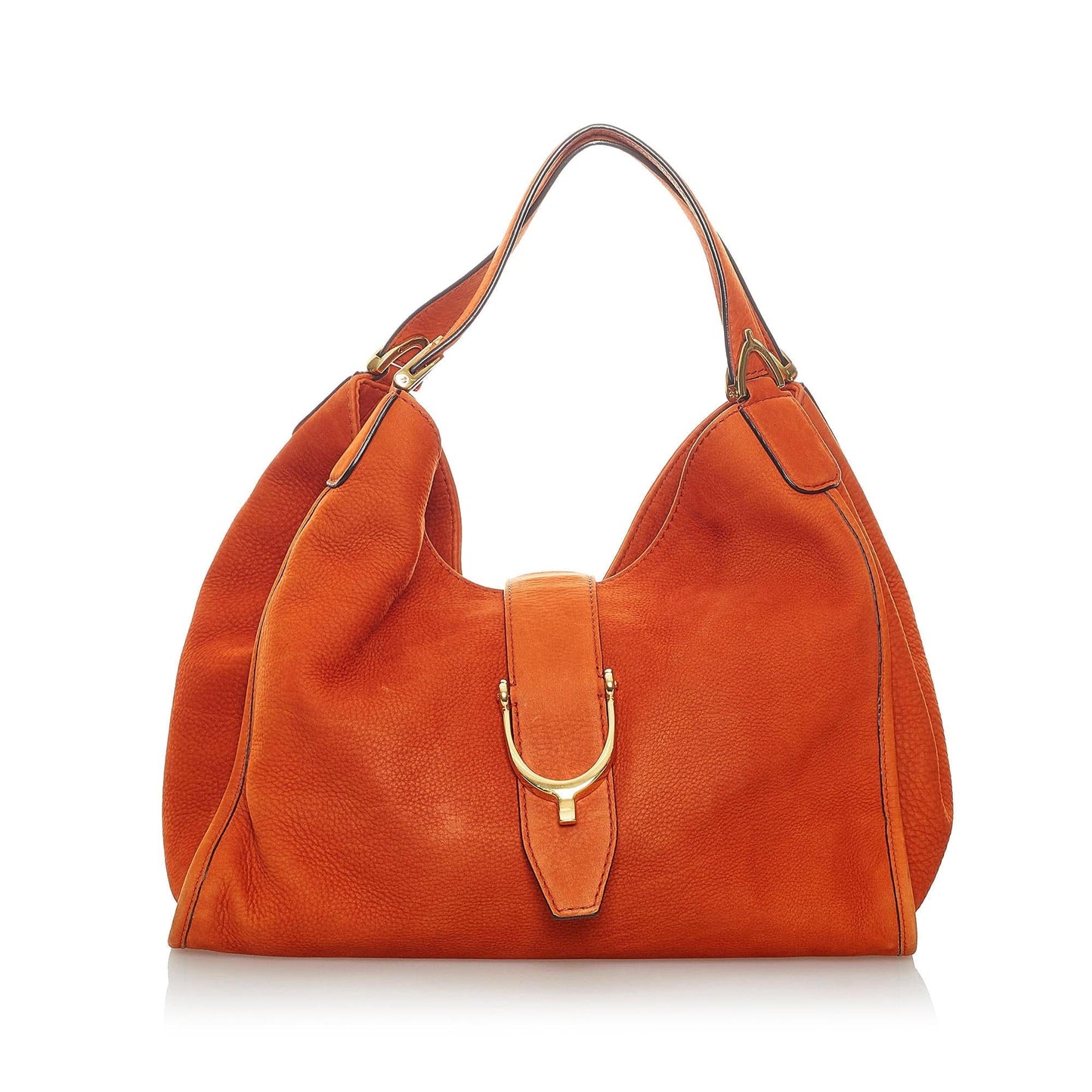 Gucci Soft Stirrup Nubuck Leather Tote Bag (32597)