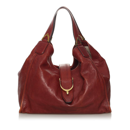 Gucci Soft Stirrup Nubuck Leather Tote Bag (33805)