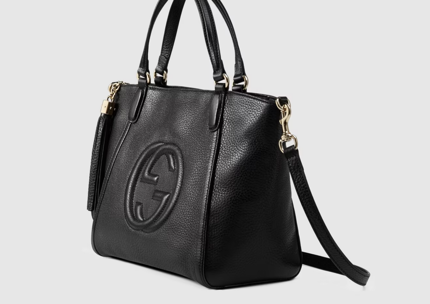GCI PEBBLED LEATHER TOP HANDLE SOHO BAG
