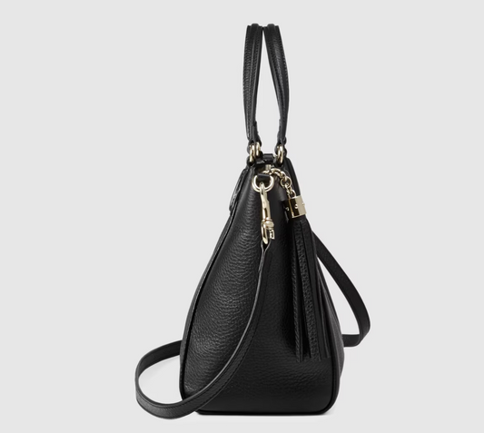 GCI PEBBLED LEATHER TOP HANDLE SOHO BAG