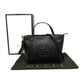 GCI PEBBLED LEATHER TOP HANDLE SOHO BAG