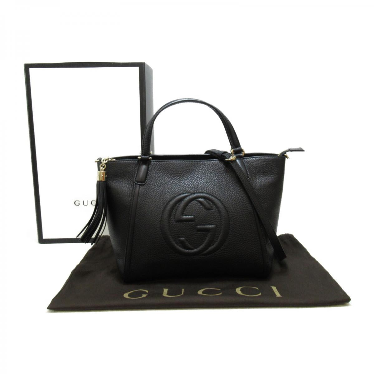 GCI PEBBLED LEATHER TOP HANDLE SOHO BAG