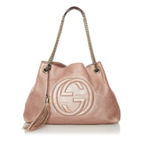 Gucci Soho Chain Leather Tote Bag (33241)