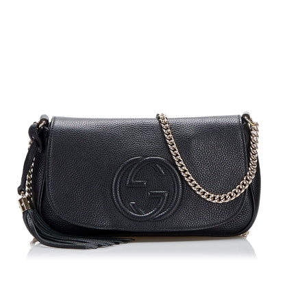 Gucci Soho Flap Chain Crossbody Bag (hBJ0wb)