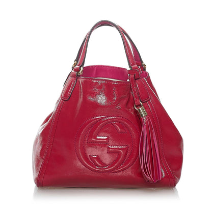 Gucci Soho Patent Leather Satchel (SHG-29766)
