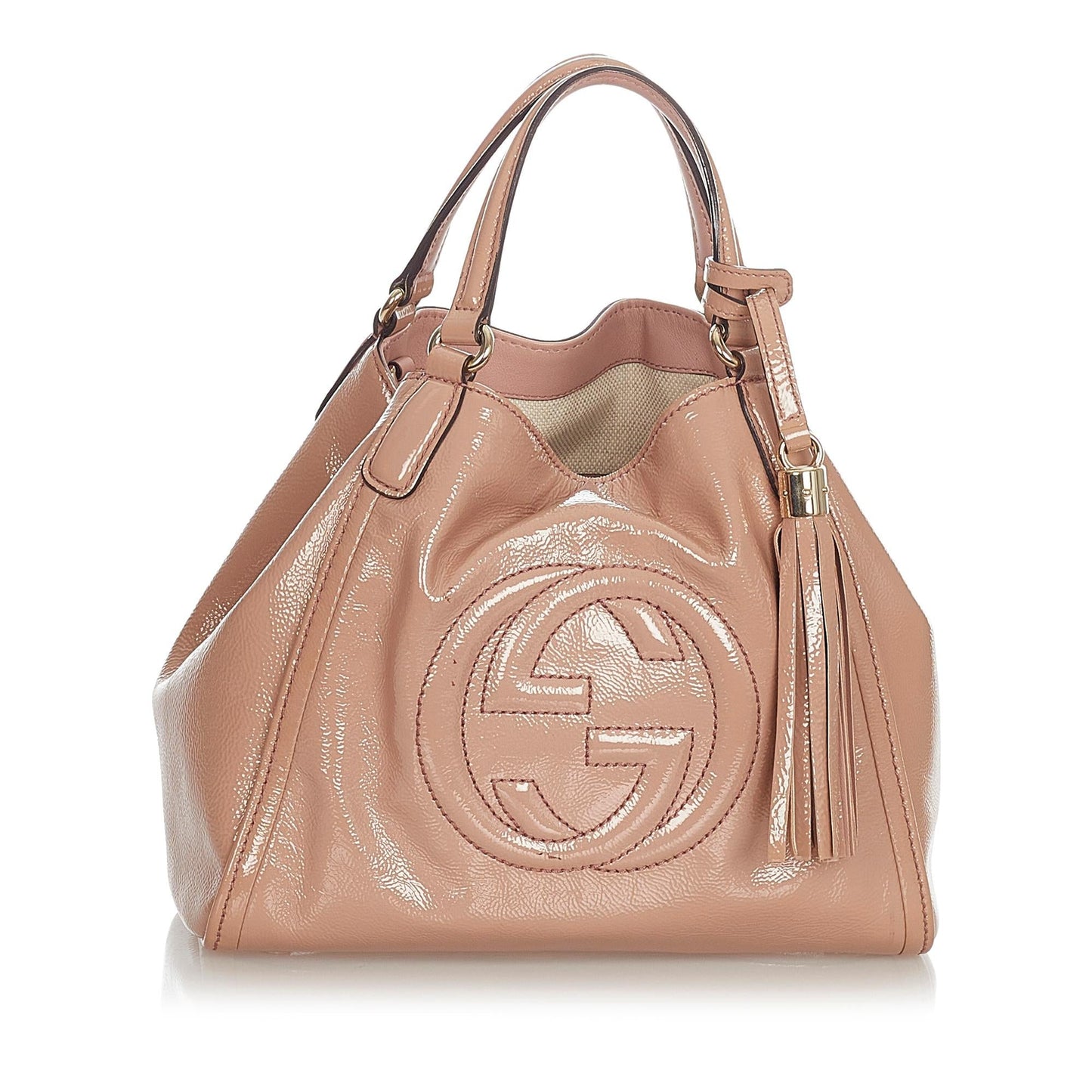 Gucci Soho Patent Leather Satchel (31946)