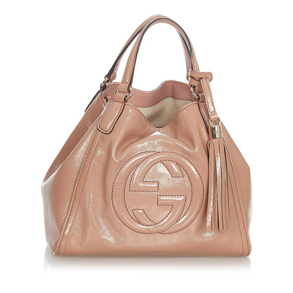 Gucci Soho Patent Leather Satchel (31946)