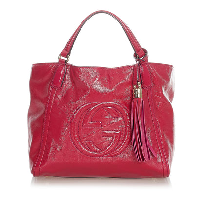 Gucci Soho Patent Leather Satchel (31947)