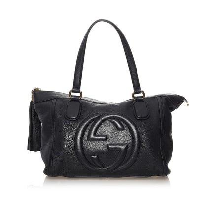 Gucci Soho Working Leather Tote Bag (SHG-32454)