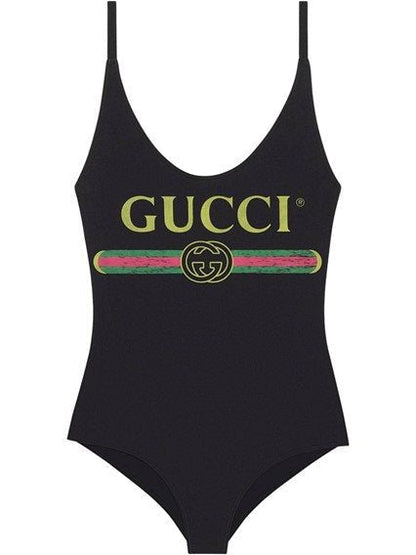 GUCCI SPARKLING LOGO ONE PIECE SWIMSUIT