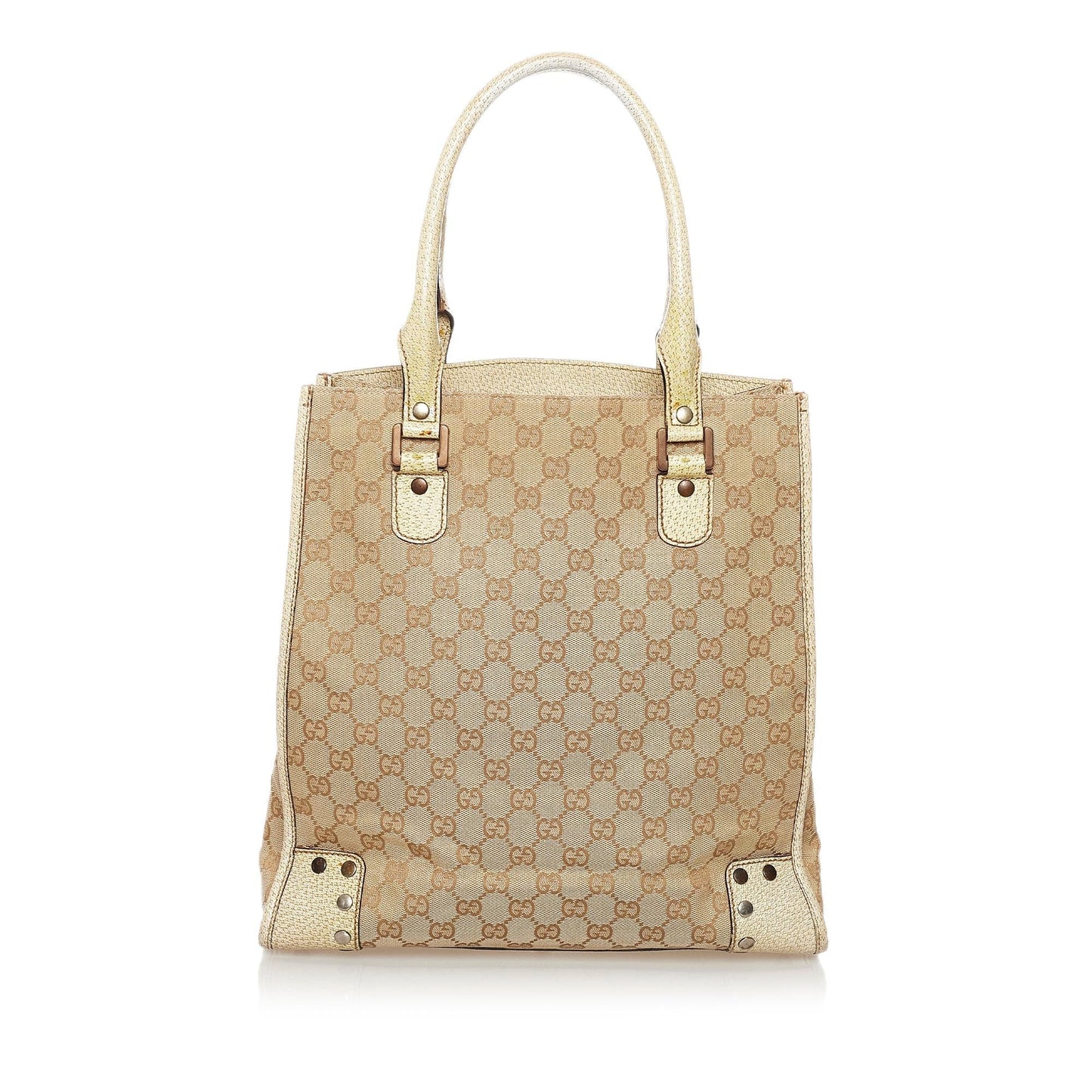 Gucci Studded GG Canvas Tote Bag (33286)
