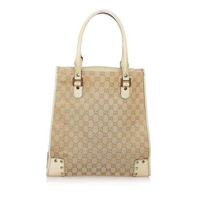 Gucci Studded GG Canvas Tote Bag (33286)