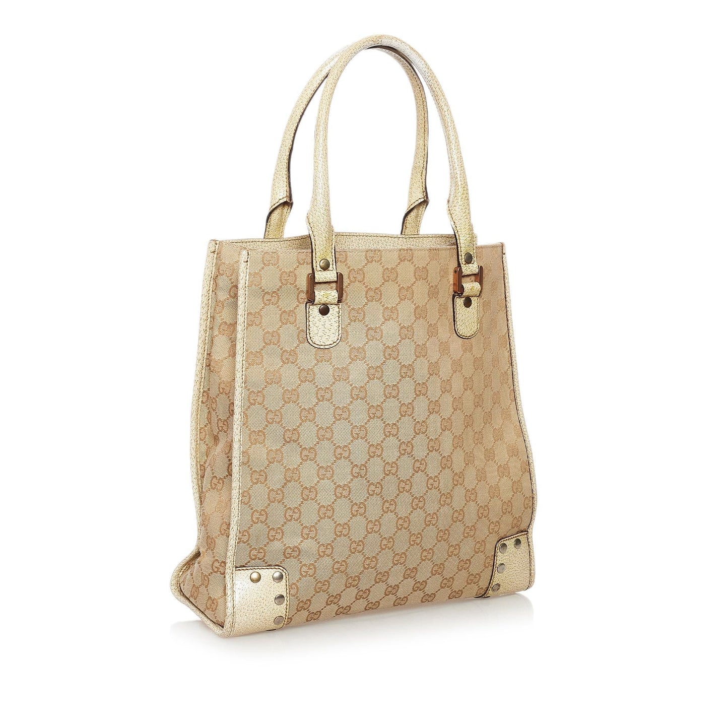 Gucci Studded GG Canvas Tote Bag (33286)