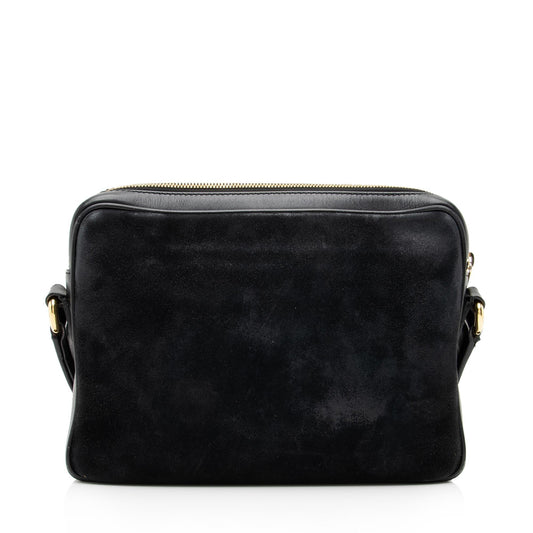 Gucci Suede Interlocking G Morpheus Messenger Bag (SHF-23645)