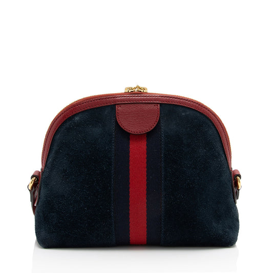 Gucci Suede Ophidia Dome Small Shoulder Bag (SHF-DKjfM3)