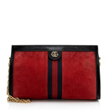 Gucci Suede Ophidia Medium Shoulder Bag (SHF-22049)