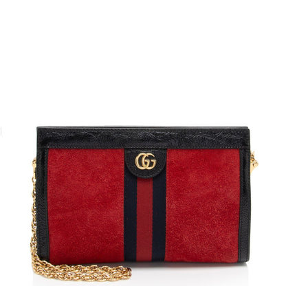 Gucci Suede Ophidia Small Chain Shoulder Bag (SHF-Pfwf9m)