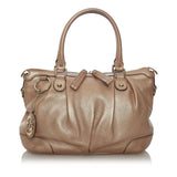 Gucci Sukey Leather Satchel (37221)