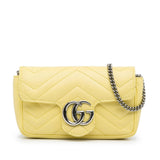 Gucci Super Mini GG Marmont Matelasse Crossbody Bag (09ddxk)