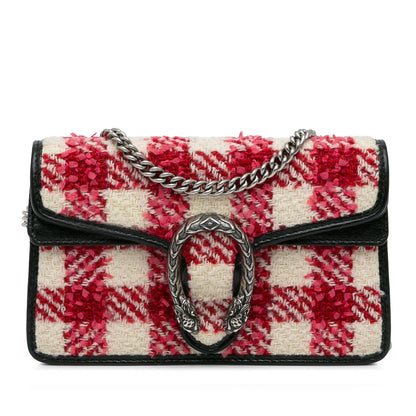 Gucci Super Mini Tweed Dionysus Crossbody Bag (4yYzpl)